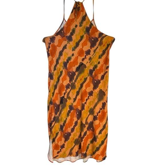 Anthropologie Orange and Black Maxi Dress - Picture 10 of 14